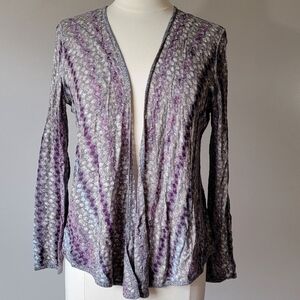 NIC+ZOE Multicolor Open-Front Cardigan